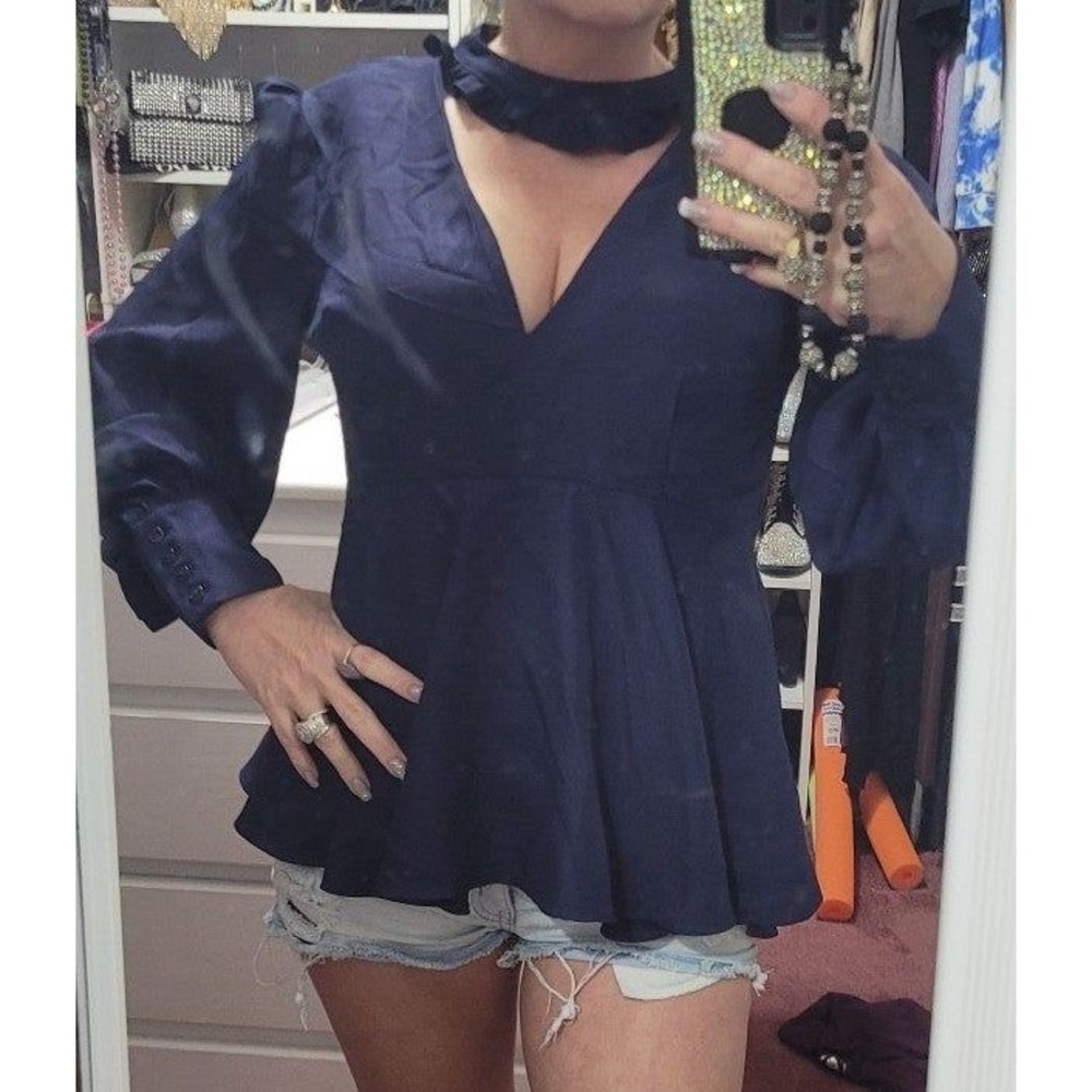 Venus Blue Dress Top sz 6